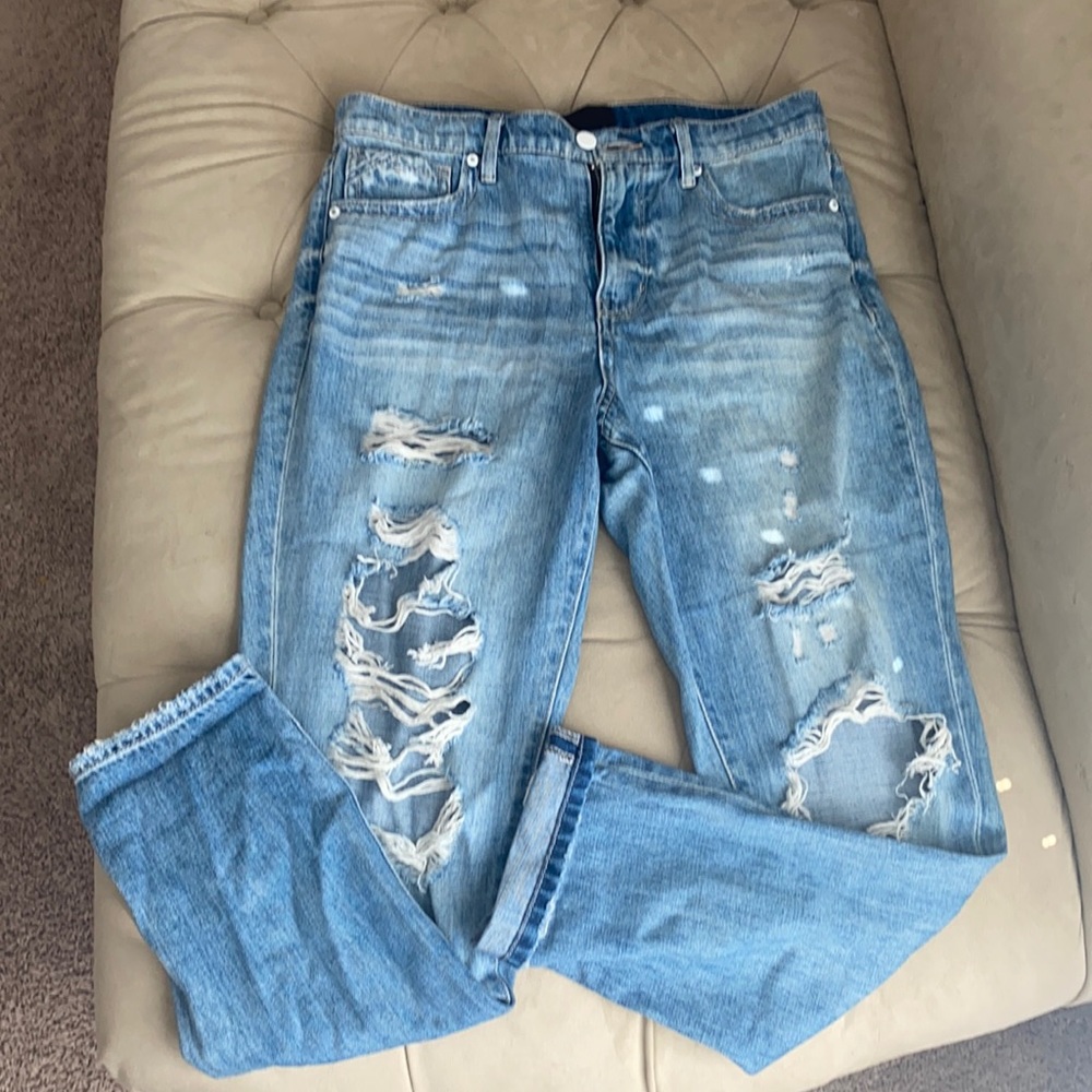 Buckle black jeans